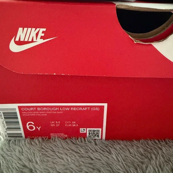 Nike Court Borough Low Recraft size 6Y - Picture 4 of 5